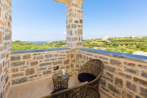 Blue Stone Pool Villa Crete Sea View