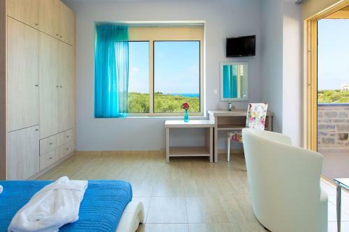 Blue Stone Pool Villa Crete Sea View