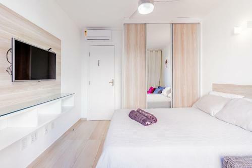 Br05 Apt Quarto E Sala 400m Da Praia - Barra Apart