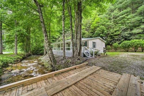 Tranquil Creekfront Bryson City Home With Grill