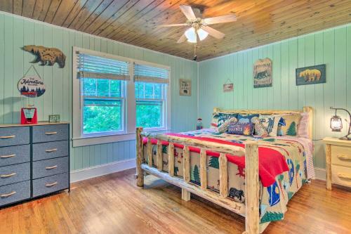 Lake Lure Cottage With Entertainment Backyard!