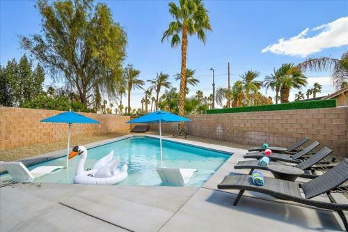 Large New Pool W Massive Tanning Shelf Staycations
