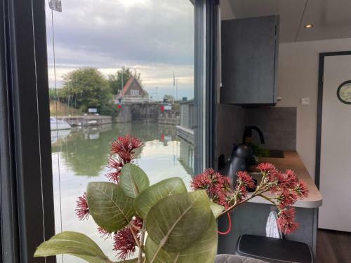 Modern House Boat In Monnickendam With Jetty