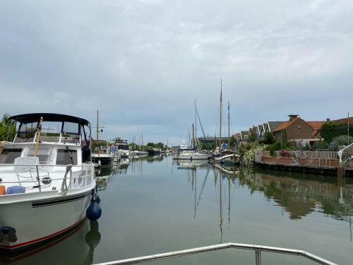 Modern House Boat In Monnickendam With Jetty