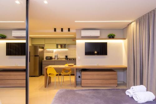 Apartamento Flat Acolhedor No Edif�cio The Expression - Setor Bueno - Th103
