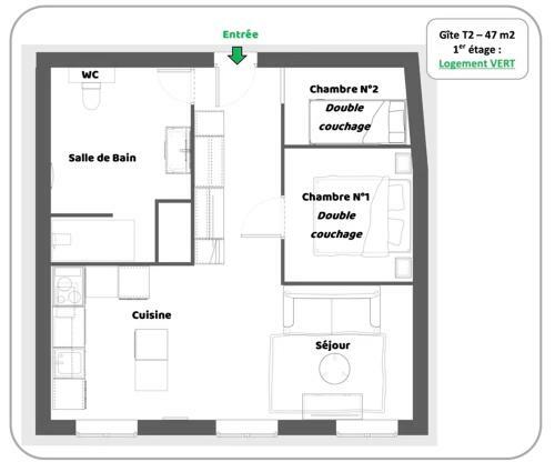 Apartamento Eaux2roues, Appart' Calme, Vue Lac, Tout Confort