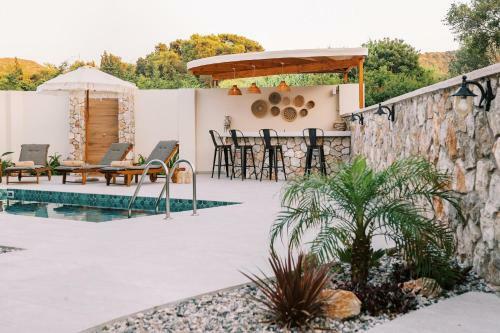 Villa Stavlos Luxury Stone House