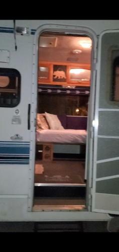 Rv With 3 Beds Plus Set Up Tent With One Bed Close To Everything