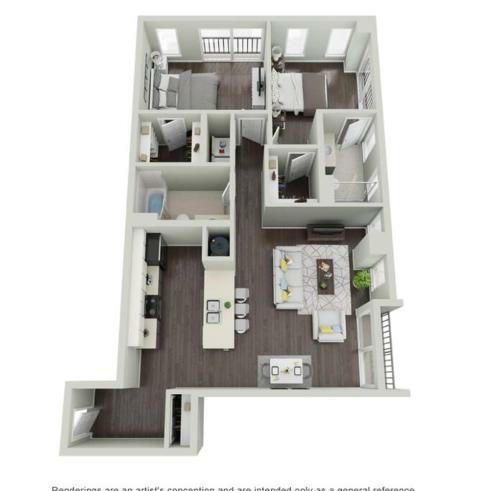 Apartamento Luxury Kc Midtown Loft! 2 Beds 2 Full Baths!