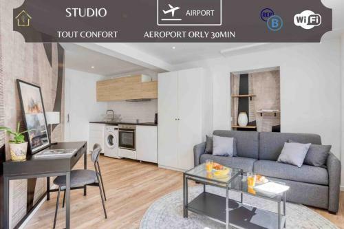 Apartamento Studio Black & Gold Proche Versailles