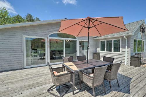 Stunning Lakeside Home With Deck On State Park!