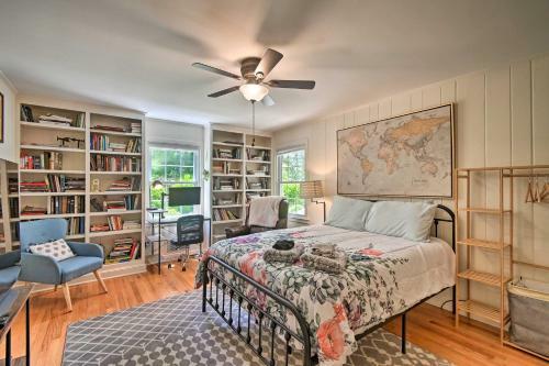 Artsy Southern Pines Home About 1 Mi To Downtown!