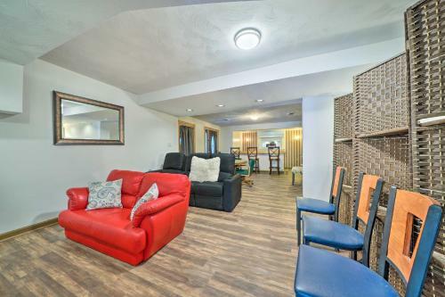 Lower-level Pittsburgh Home Hot Tub And Grill