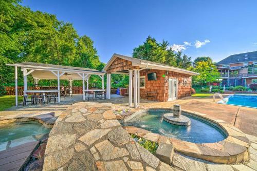 Lower-level Pittsburgh Home Hot Tub And Grill