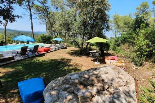 Charming Villa With Pool And View To Pic St. Loup