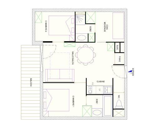 Apartamento Risoul Appartement 2 Chambres Piscine Balcons De Sirius