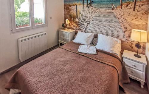 Awesome Home In Saint Hilaire De Riez With 1 Bedrooms