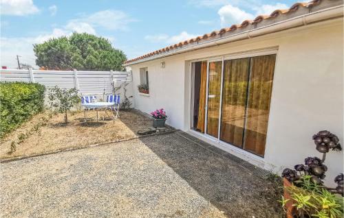 Awesome Home In Saint Hilaire De Riez With 1 Bedrooms