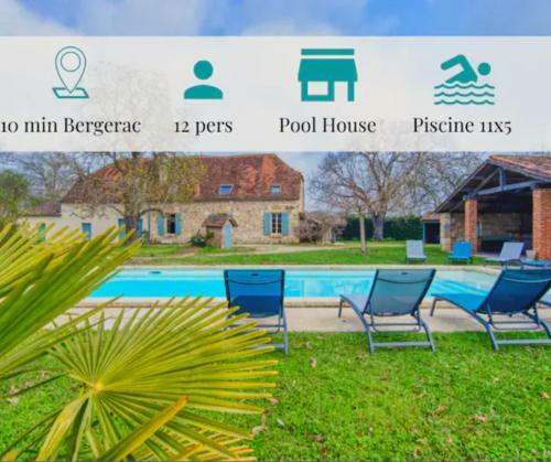 [les Tourterelles] : Grand G�te De Charme Piscine