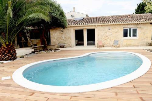 Villa Charmante Chartreuse Bordelaise Piscine-jardin-pkg