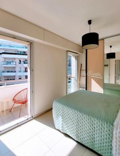 Apartamento Riviera Plaza, Charmant T2+parking, Plages � 7min