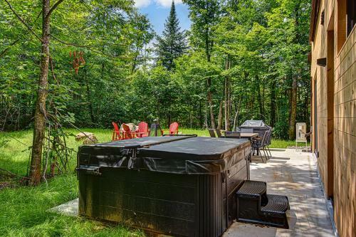 Large Windowed Chalet Surrounded By Nature