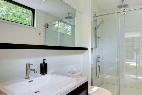 Large Windowed Chalet Surrounded By Nature