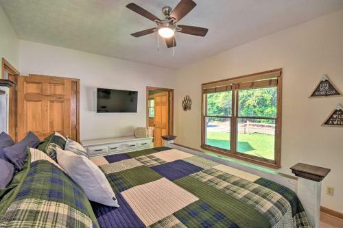 Riverfront Ellijay Home With Game Room And Grill!