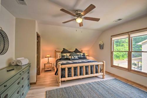 Riverfront Ellijay Home With Game Room And Grill!