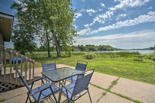 Cottage With Deck Situated On South Center Lake