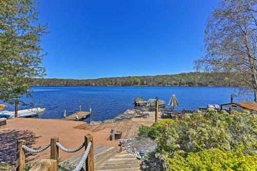 Grand Lakefront Home With Dock In The Hideout!