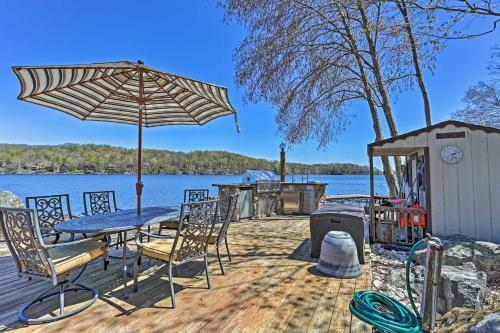 Grand Lakefront Home With Dock In The Hideout!