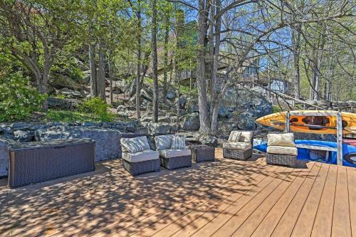 Grand Lakefront Home With Dock In The Hideout!