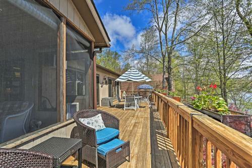Grand Lakefront Home With Dock In The Hideout!
