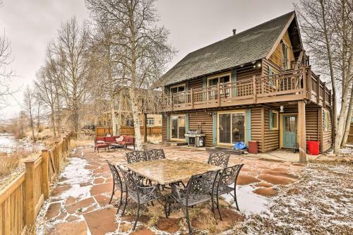 Spacious Mountain Retreat On Fenced Riverfront Lot