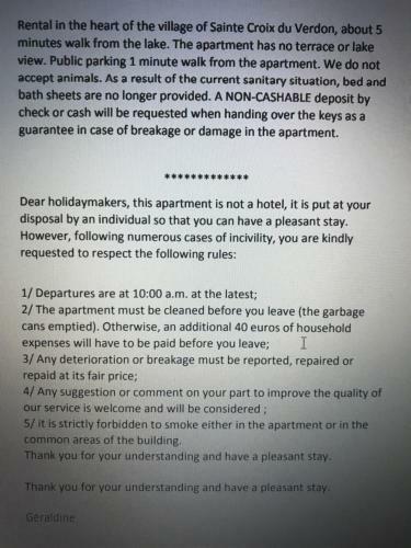 Apartamento Chez G�raldine .