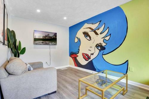Apartamento Fun Pop Art 4-bedroom Near Downtown Cbus
