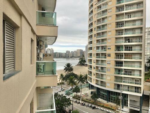 Apartamento Lindo Apto Com Varanda E Vista Para O Mar 2 Dorm