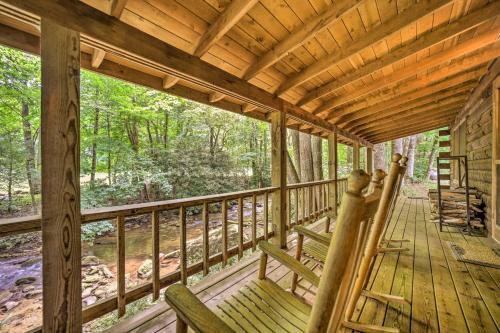 Scenic Creekside Cabin With Wraparound Porch!