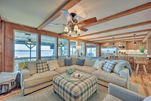 South Grand Lakefront Getaway With Deck And Dock!