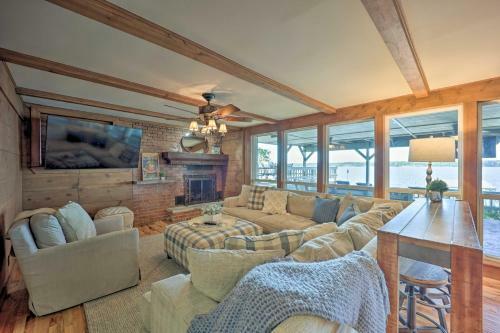 South Grand Lakefront Getaway With Deck And Dock!