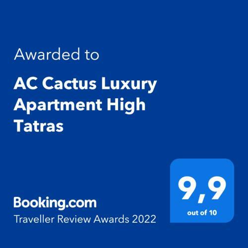 AC Cactus Luxury Apartment High Tatras