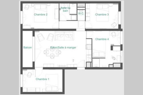 Apartamento Le Saint Pierre, Timone Conception, 4 Chambres, Experience-immo
