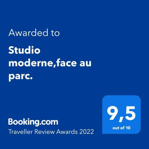 Apartamento Studio Moderne,face Au Parc.