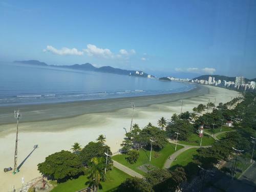 Apartamento Amplo De Frente Para O Mar, Santos-sp