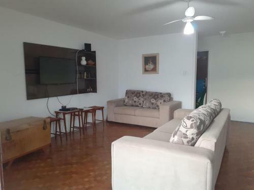 Apartamento Amplo De Frente Para O Mar, Santos-sp