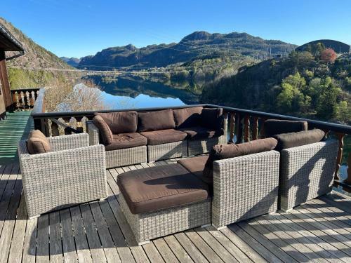 Feriehus I Flekkefjord Med Panoramautsikt