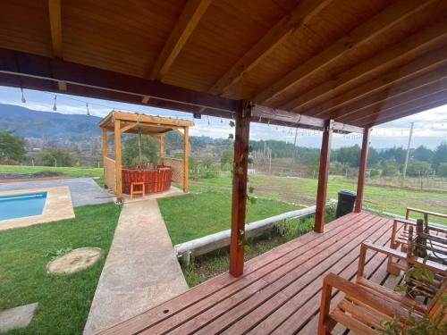 Caba�a Con Piscina Y Tinaja.