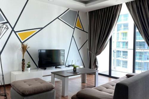 Apartamento #2.1 Jazz Suites Large Bed Vivacity Kuching 3rooms