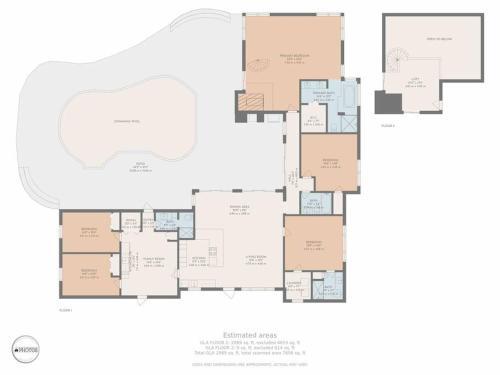 Villa Rare Hidden Getaway Heated Pool 1.5 Acres! Sleeps 16